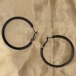 Charlotte Russe Bronze Hoop Earrings